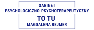 logo To Tu Gabinet Psychologiczno-Psychoterapeutyczny Magdalena Rejmer